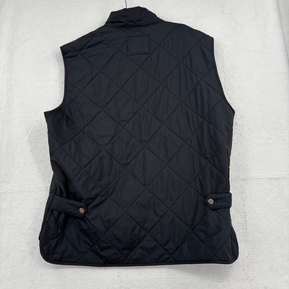 J. Crew Quilted Vest Mens Size L Black Full Zip Pockets Outerwear Outdoor Layer - Picture 5 of 10